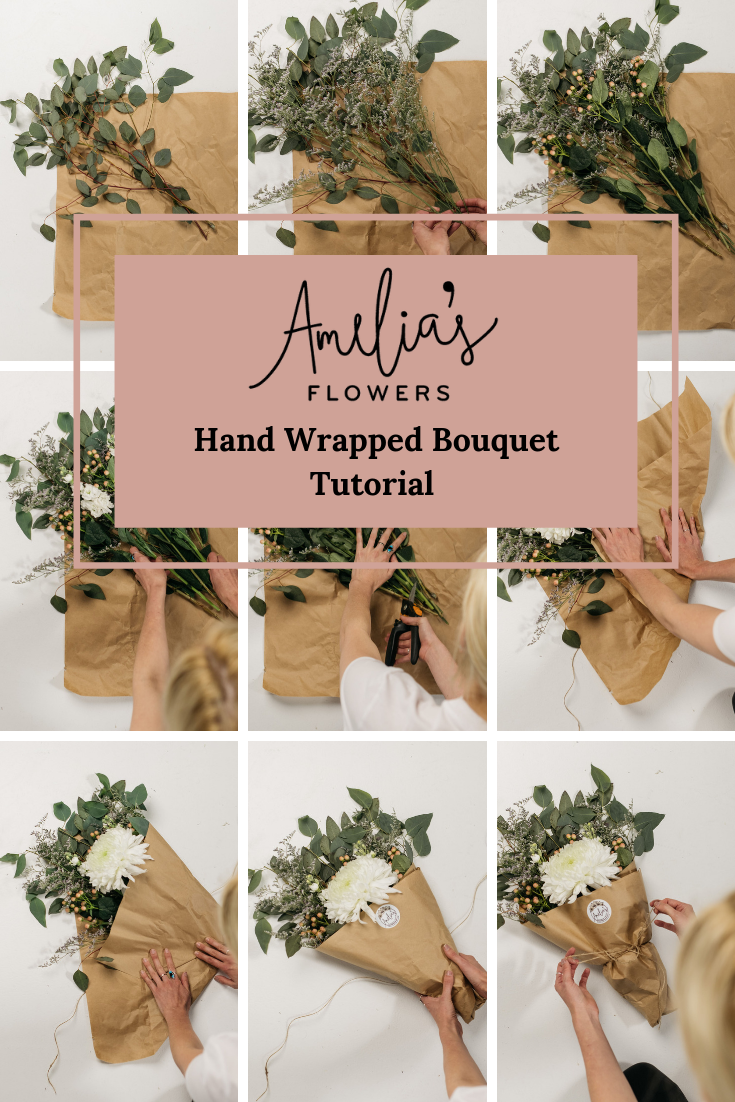Amelia s Hand Wrapped Bouquet Tutorial Amelia s Flowers